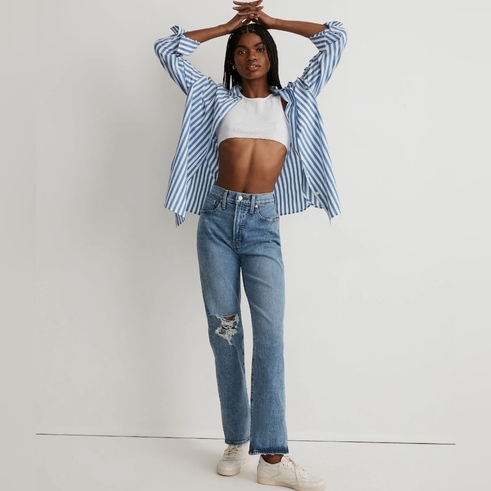 NEW Madewell The Perfect Vintage Straight Jean Kingsbury Wash 32 Style NG247 - Picture 1 of 8